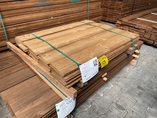 Ca. 39x Thermo Vuren Zweeds Rabat, 14x190mm, lengte 120cm